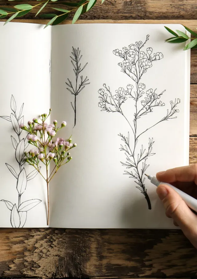 Blad & Beeld Bloemen en planten tekenen workshop